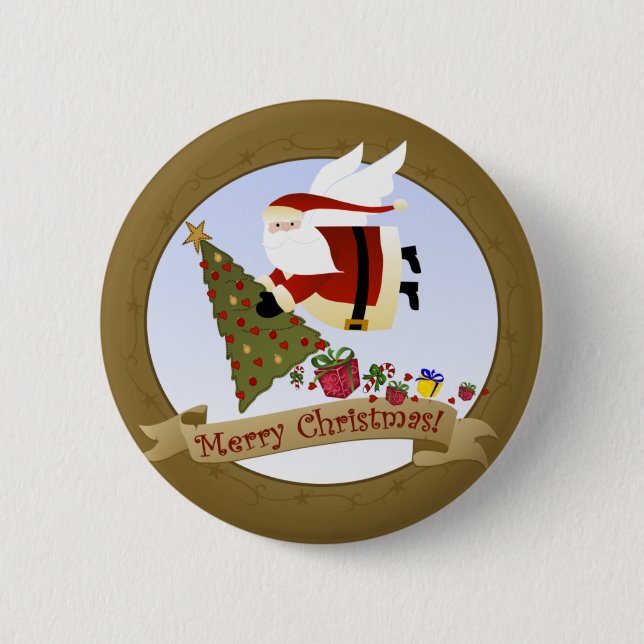 Weihnachtslieferungen | Weihnachtsschaltfläche / B Button (Vorderseite)