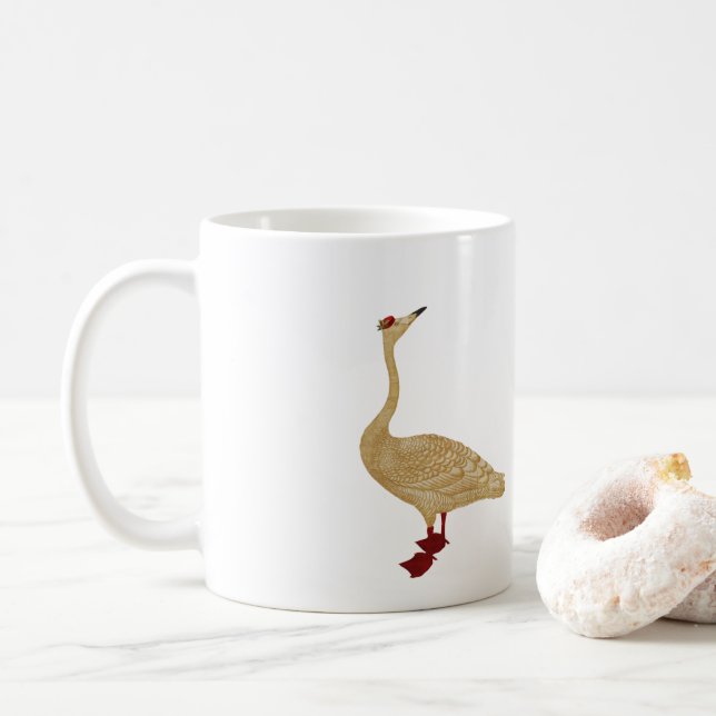WEIHNACHTSlieferungs-GANS Kaffeetasse (Mit Donut)
