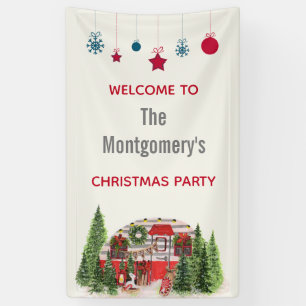 Weihnachtsliegeplatz Rustikale Szene Banner