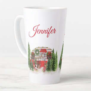Weihnachtsliegeplatz Rustikale Szene Milchtasse