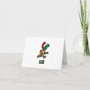Weihnachtsliegeschildkröte 10K Feiertagskarte