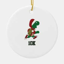 Weihnachtsliegeschildkröte 10K Keramikornament