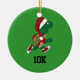 Weihnachtsliegeschildkröte 10K Keramikornament