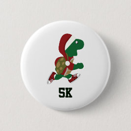 Weihnachtsliegeschildkröte 5K Button