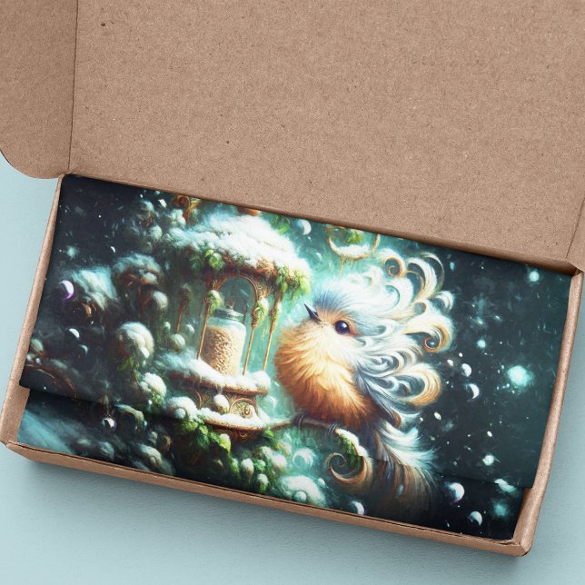 Weihnachtsliegevogel bei Holly Feeder Seidenpapier (Von Creator hochgeladen)