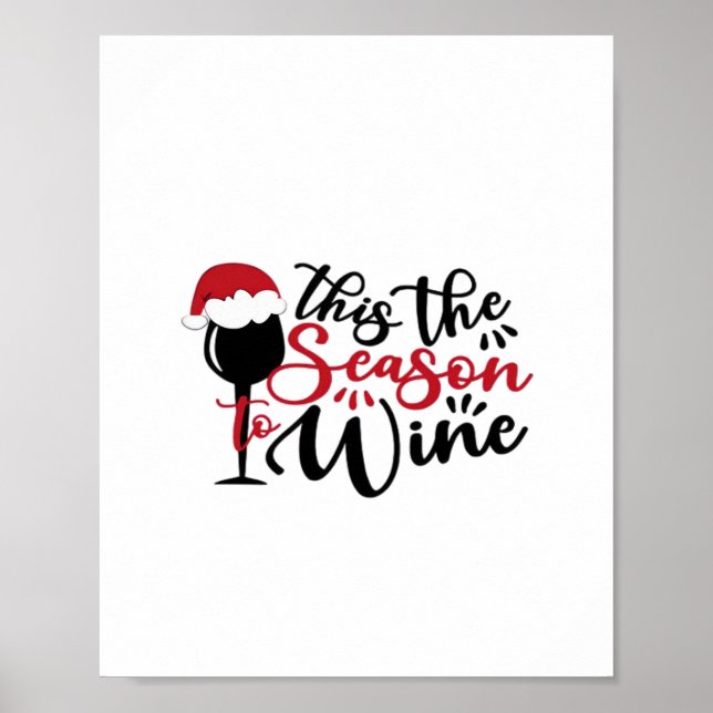 Weihnachtslinien Abstrakte Waren Poster (Vorne)