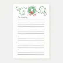 Weihnachtsliste 4 x 6