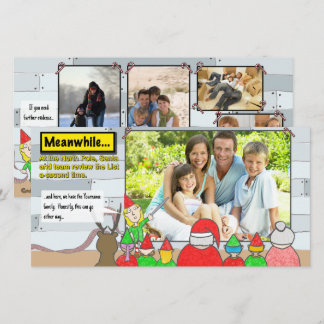 Weihnachtsliste Überprüfungs-Postkarte Feiertagskarte