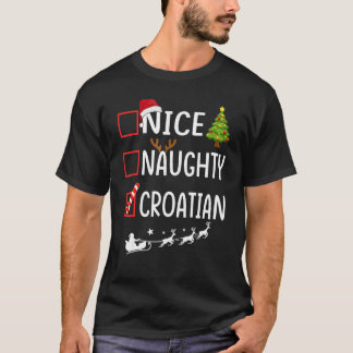 Weihnachtsliste Xmas Weihnachtsmann Artig Unartig T-Shirt