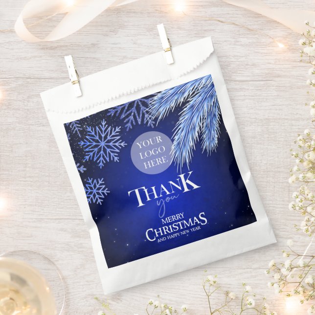 Weihnachtslogo Personalisiert Geschenktütchen (Ausgeschnitten)