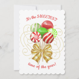 Weihnachtslollipops Süßigkeiten Konfektion Weihnac Feiertagskarte