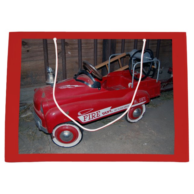 WeihnachtsLöschfahrzeug-Spielzeug-Lastwagen Große Geschenktüte (Vorderseite)