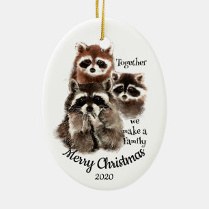 Weihnachtslustige Familienrabatt Keramikornament