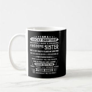 Weihnachtslustige für Bruder von Schwester Ich bin Kaffeetasse
