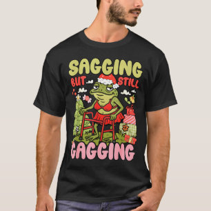 Weihnachtslustiger Frosch-Meme Weihnachten Hängend T-Shirt