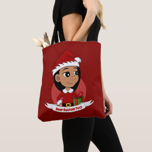 Weihnachtsmädchen Cartoon Tasche