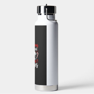 Weihnachtsmädchen das Pferde liebt Trinkflasche