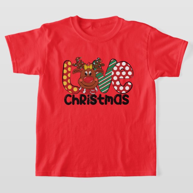 Weihnachtsmädchen in der Liebe T-Shirt (Ablage )