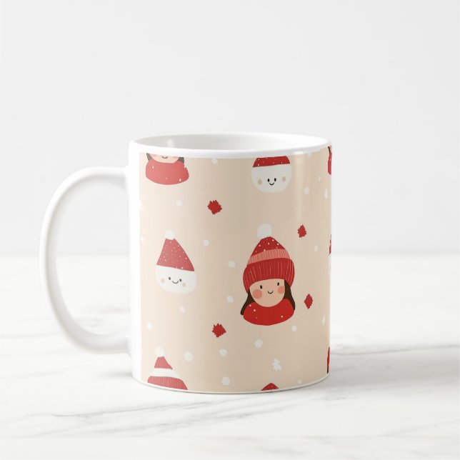 Weihnachtsmädchen Kaffeetasse (Links)