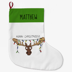 Weihnachtsmädchen Niedlich Funny Holiday Animal Großer Weihnachtsstrumpf