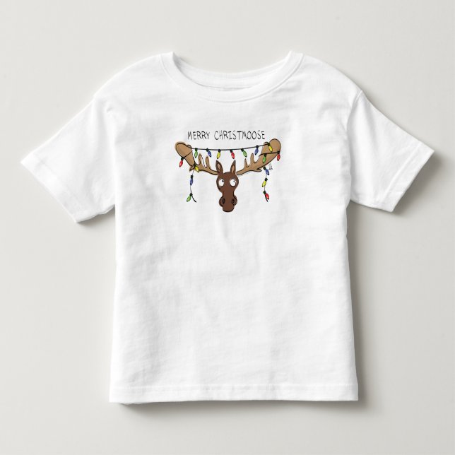Weihnachtsmädchen Niedlich Funny Holiday Animal Kleinkind T-shirt (Vorderseite)