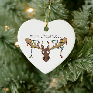 Weihnachtsmädchen Niedliches Urlaubstier Keramik Ornament