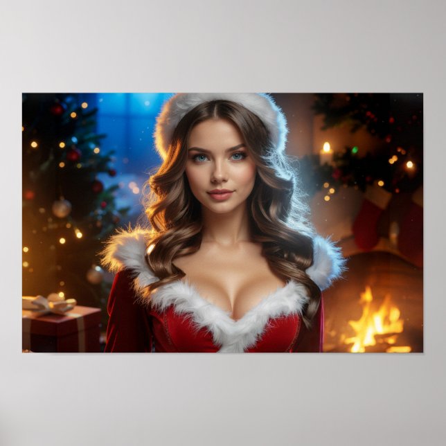 Weihnachtsmädchen Poster (Vorne)