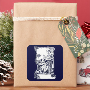 WeihnachtsMadrigals Quadratischer Aufkleber