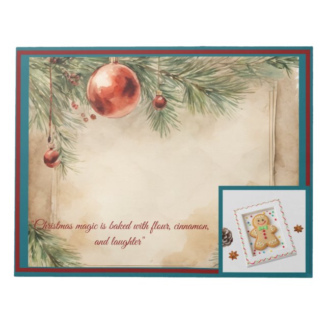 Weihnachtsmagic NotePad Notizblock (Vorderseite)