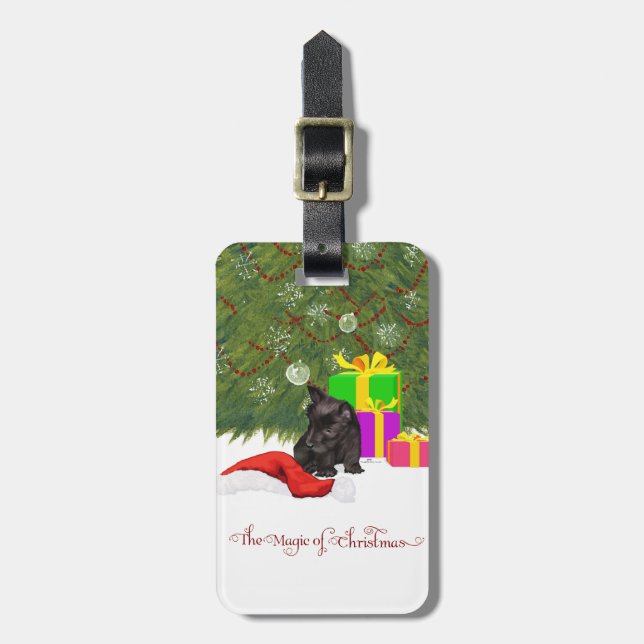 Weihnachtsmagie Gepäckanhänger (Vorderseite vertikal)