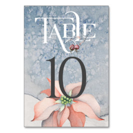 Weihnachtsmagie/Hochzeitsempfangstisch #10 Tischnummer