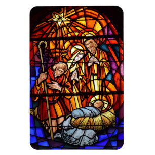 Weihnachtsmagnet aus verkettetem Glas Magnet