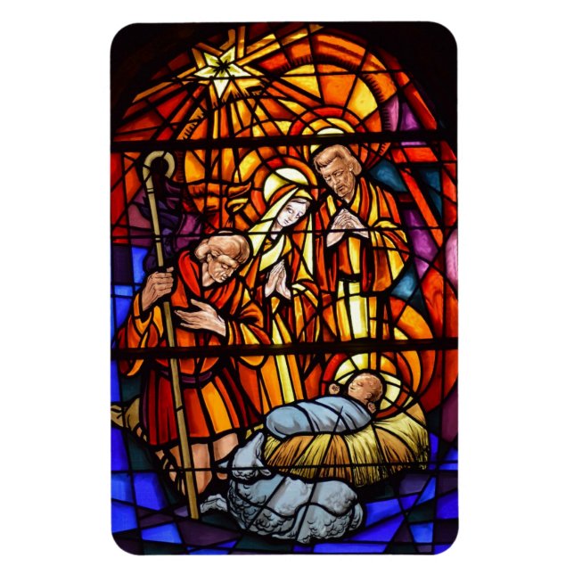 Weihnachtsmagnet aus verkettetem Glas Magnet (Vertikal)
