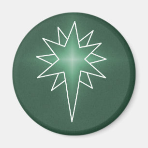 Weihnachtsmagnet der Nordsterne, grün Magnet