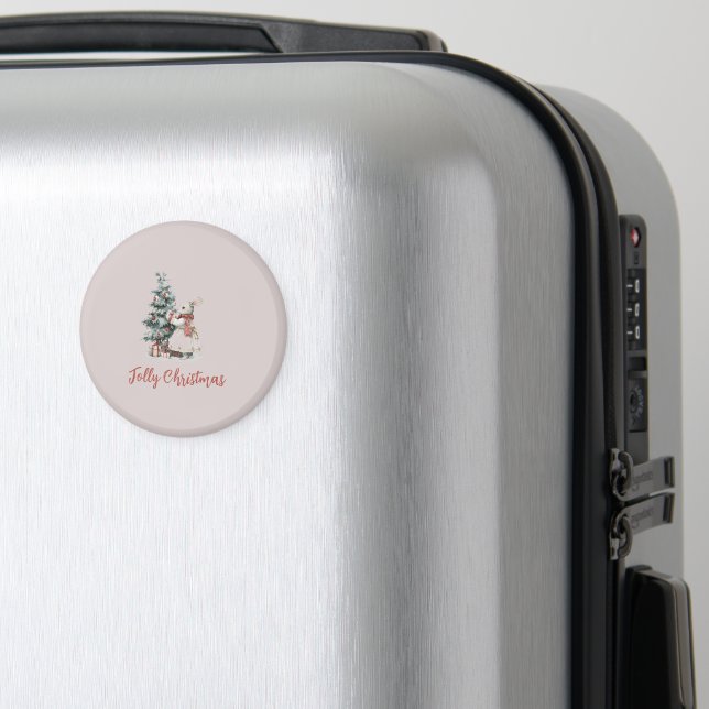 Weihnachtsmagnet | Lustiges Weihnachtsgeschenk Magnet (In Situ (Gepäck))