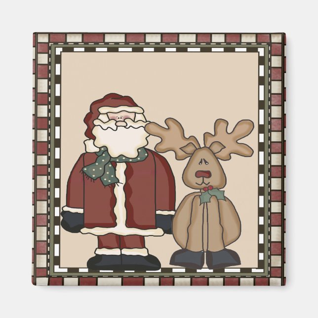 Weihnachtsmagnet und Reindeer Magnet (Vorne)