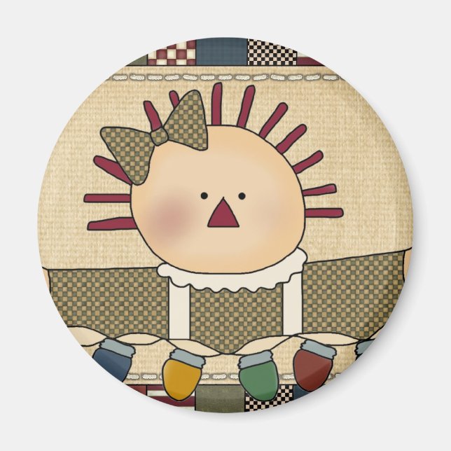 Weihnachtsmagnete: Einfache Joys Annie Magnet (Vorne)