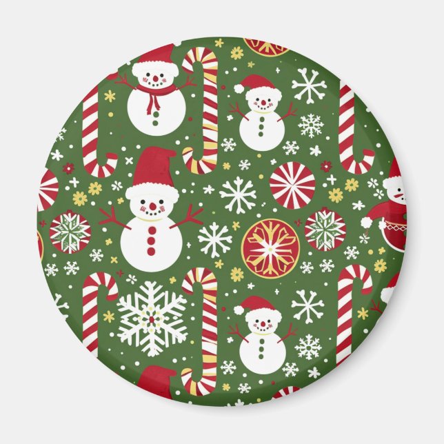 Weihnachtsmagnete - Festlicher Kühlschrank Dekorat Magnet (Vorne)