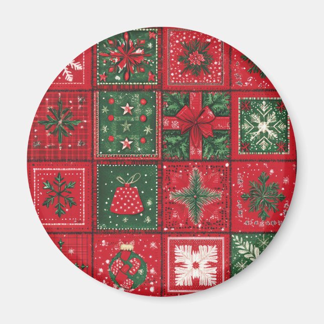 Weihnachtsmagnete - Festlicher Kühlschrank Dekorat Magnet (Vorne)