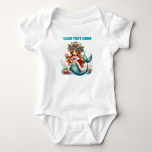 Weihnachtsmaid - Editable Holiday Design Baby Strampler