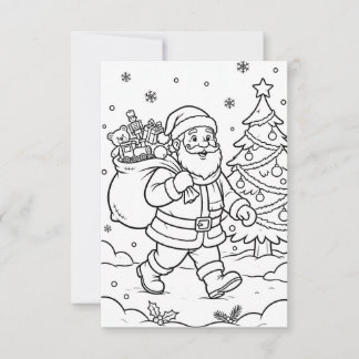 Weihnachtsmalbuch für Kinder im Alter von 3-8 Jahr Dankeskarte