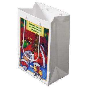 Weihnachtsmalerei Mittlere Geschenktüte