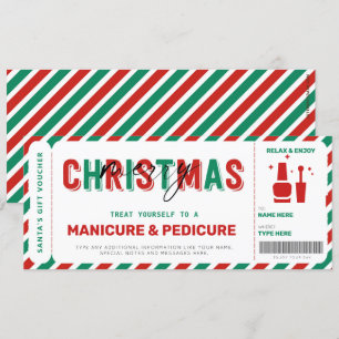 Weihnachtsmaniküre Pediküre Gutschein Mani Pedi
