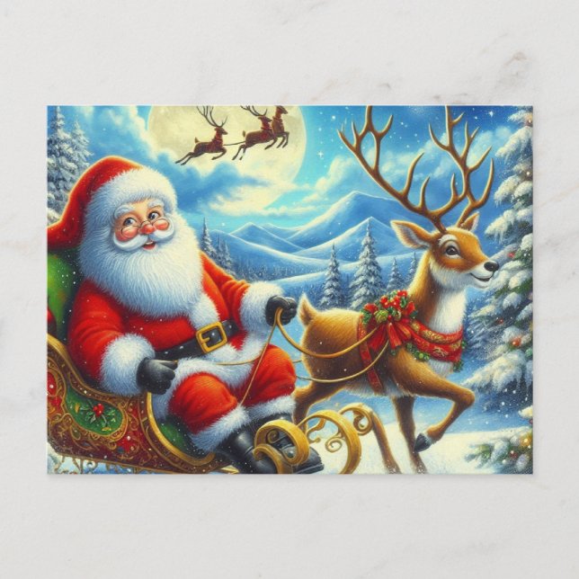 Weihnachtsmann 04 postkarte (Vorderseite)