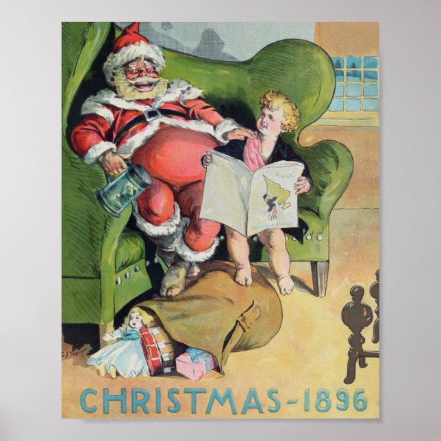 Weihnachtsmann 1896 Feiertag     Poster (Vorne)