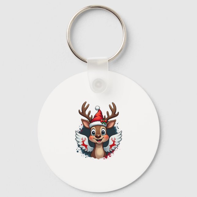 Weihnachtsmann (1) schlüsselanhänger (Vorderseite)