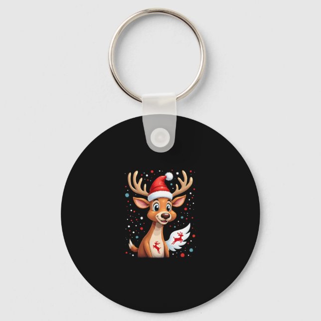 Weihnachtsmann (1) schlüsselanhänger (Vorderseite)