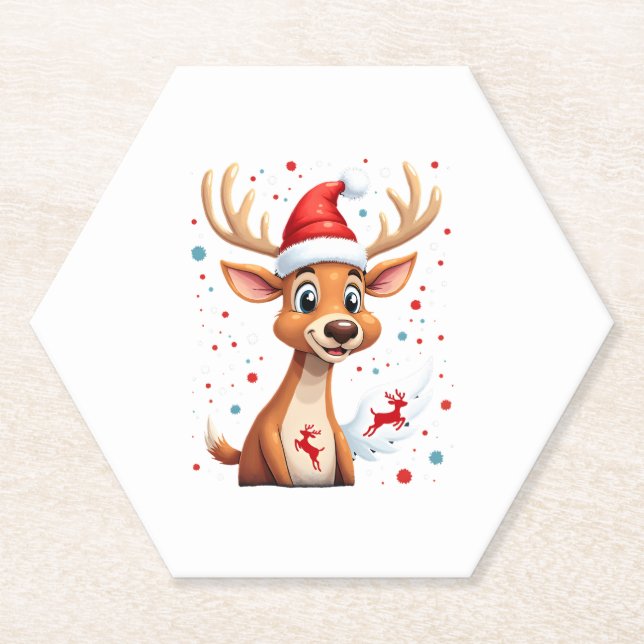 Weihnachtsmann (1) untersetzer (Vorderseite)