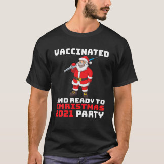 Weihnachtsmann 2021 geimpft und bereit zu Weihnach T-Shirt