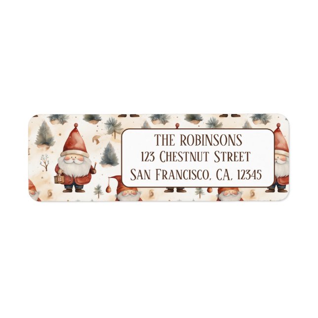 Weihnachtsmann 2 - Rücksendeadresse (Vorne)